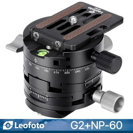 当時発送　【並行輸入品】レオフォト Leofoto ギア 雲台 G2 アルカスイス互換クイックリリースプレート NP-60付属 カメラ
