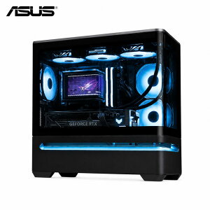 ASUS Prime AP202 ARGB Micro-ATX PC�P�[�X �p�Ȃ����K���X�p�l�� 420mm�܂�GPU���T�|�[�gPRIME AP202 TG ARGB