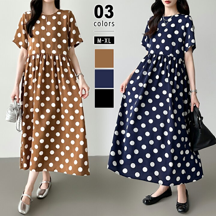 楽天市場】【6/26！クーポンで3,250円】 ワンピース ドットワンピース 