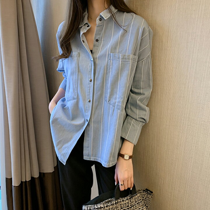 楽天市場】【スーパーセール限定！半額】 デニムシャツ ダンガリー 