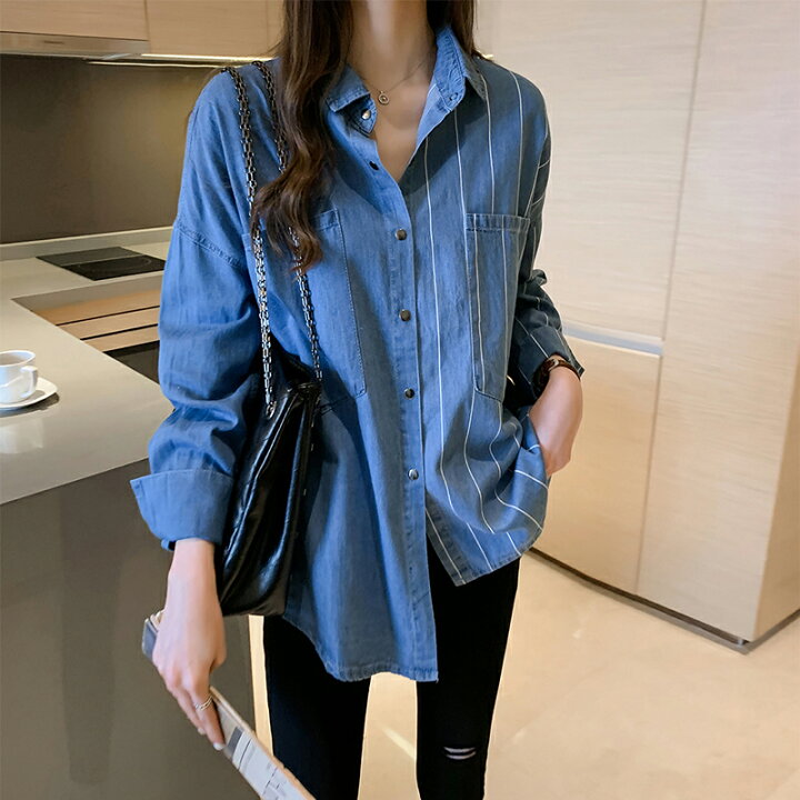 楽天市場】【スーパーセール限定！半額】 デニムシャツ ダンガリー 