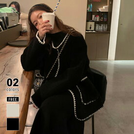 【2/17！クーポンで6,250円】 ボア ジャケット レディース ブルゾン ボアコート ボアジャケット ノーカラージャケット アウター ステッチ コート 長袖 ゆったり 羽織 ポケット ミドル丈 もこもこ モコモコ あったか フェミニン 秋冬 秋 冬 韓国 ファッション cocomomo