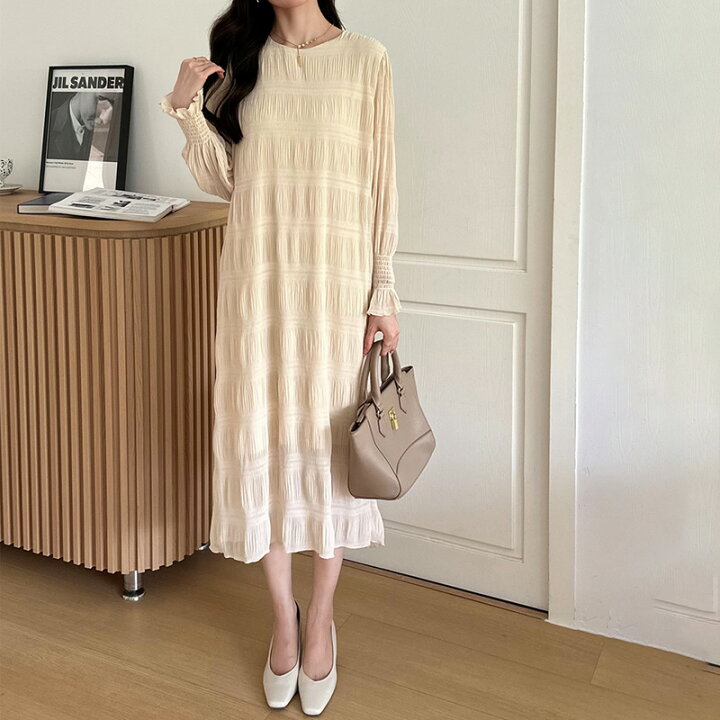 楽天市場】【3/29！クーポンで3,380円】 シャーリング ワンピース 