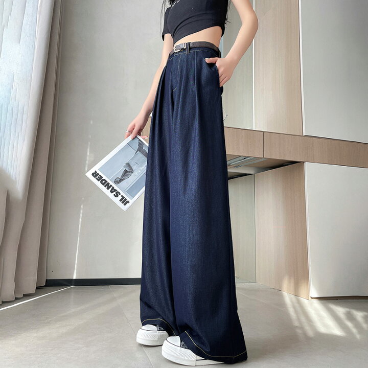 楽天市場】【8/12！クーポンで3,420円】 ワイドパンツ デニム 