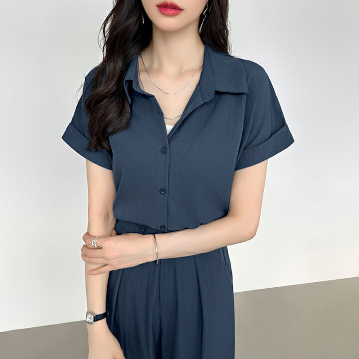 2025年新商品-CAREAN/キャリーン-CSY-199-6】男女兼用半袖 シャツ（サックス）【ストライプコードストレッチ】｜クリーンスタッフユニフォーム.com [CENSO] レディース2ピース・ラウンジウェア、 カジュアルな半袖トラックスーツ、 半袖クルーネックトップス、ワイドパンツ、 夏