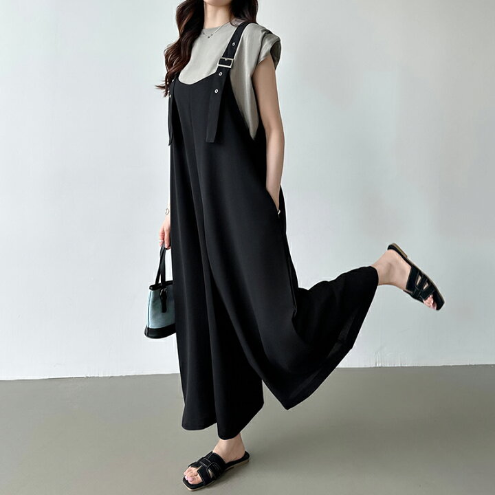 楽天市場】【OUTLET！クーポンで2,608円】 サロペット オールインワン 