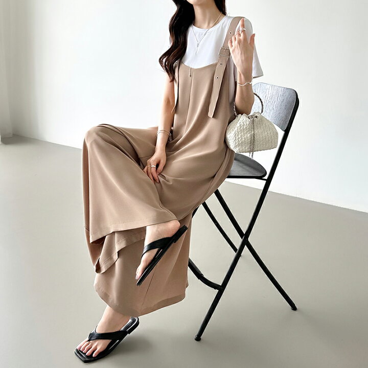 楽天市場】【OUTLET！クーポンで2,608円】 サロペット オールインワン 