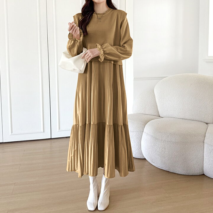 楽天市場】【3/29！クーポンで3,940円】 ベスト付きワンピース 