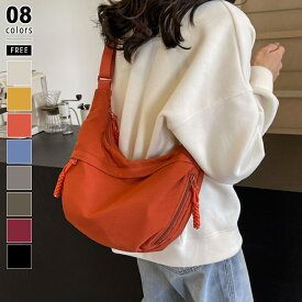 【11/9！クーポンで1,930円】 ショルダーバッグ レディース ハーフムーン バッグ 斜めがけバッグ 斜めがけ 大人 軽量 コンパクト 軽い ボディバッグ ハーフムーンバッグ 三日月 ショルダー 斜め掛け 肩掛け ポケット ファスナー 斜め掛けショルダーバッグ cocomomo