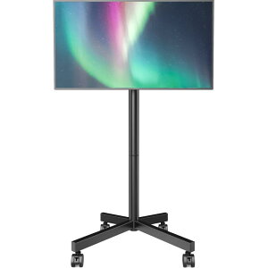 AX WABER �e���r�X�^���h �L���X�^�[�t�� �C�n�C�^�C�v/���[�^�C�v�͒��߉\23~55�C���` �L���X�^�[�t���e���r�� �C�Ή� �ω׏d40kg�f�B�X�v���C �X�^���h �ړ��� �㉺�X�� tv�X�^���h VESA400x400