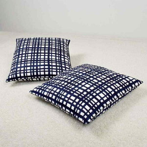 �X�^�C���f�R�[��(STYLE Decor) ���z�c�J�o�[ 55×59 2���Z�b�g ���唻 ������� ��100% �k�� �l�C�r�[ �`�F�b�N �V���v�� W3402500