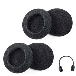 FineGood ヘッドホンカバー イヤーパッド カバー 高弾性 耐久性 交換用 55mm 4個 スポンジ 製 高弾性 耐久性(ブラック)