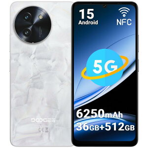 DOOGEE Note59 Pro+ 5GΉ X}z { SIMt[ Android 15 X}[gtH 36GB+512GB 2TBg\ 6.75C`  6250mAheʃobe[ 50MP+8MPJ 8RACPU fA