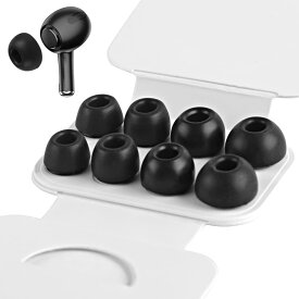 PECULA 【4組】イヤーピース AirPods Pro 第1/2世代対応 (XS/S/M/Lサイズ 各1ペア) ノイズ低減穴と内蔵ダストフィルター付き イヤホンカバー