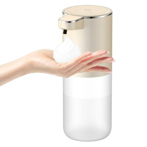 Gogorelax ソープディスペンサー ハンドソープ 自動 泡 吐出量4段階調 防水 400ml 壁掛け ノータッチ オートディスペンサー 静かな音 ディスペンサー 細かい泡