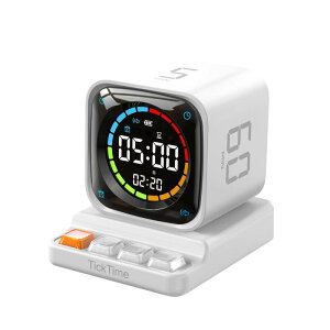 TICKTIME Clock 目覚まし時計 ポモドーロ タイマー Type-C充電 マグネット付き 日本語取扱説明書