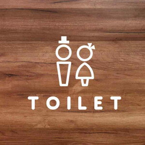 nicotto ���[���T�C�� �h�A�X�e�b�J�[ TOILET �g�C�� �V�[�� �V���v�� ���킢�� �s�N�g�O������ �j�� �؂蕶�� �J�b�e�B���O�V�[�g 8.6×11cm ����