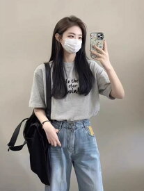 Tシャツ レディース 半袖 ゆったり 綿 トップス 韓国スタイル フィット 軽量 吸湿速乾 高級感 普段使い 部屋着 カジュアル 体型カバー 大きいサイズ 体系カバー お腹周り 二の腕カバー 細見え ストレッチ シンプル ベーシック ナチュラル