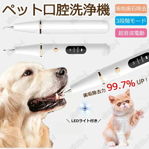 【特典あり】ペット口腔洗浄機 歯ブラシ電動 歯用ツール 超音波振動スケーラー 振動デンタル クリーナー 歯垢歯石除去 3段階モード 犬猫 歯 デンタルケア 電動 IPX7防水 歯垢除去器 口臭 ペ