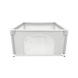 ＼お買い物マラソン限定特価-16日まで／ 【楽天ランキング2冠】 ベビーサークル Hugmuu 正方形 120cm メッシュ ハイタイプ 扉付き プレイヤード グレー ピンク 大きい 自立式 ベビーゲート ベビー フェンス サークル 滑り止め 洗濯可能 洗える 赤ちゃん 子供 C120-120