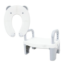 【店内全品エントリーでP5倍】補助便座 踏み台 折りたたみ トイトレセット トイレ トイレトレーニング トイレトレーナー 便座 ステップスツール 子供用 補助台 トイレ踏み台 ステップ 昇降 トイレ補助 足置き台 軽量 コンパクト 持ち運び 折りたたみ補助便座 Hugmuu