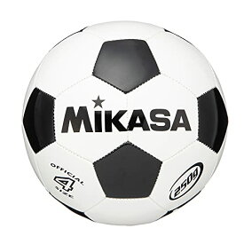 ミカサ(MIKASA) サッカーボール 4号 (小学生用) 約250g ホワイト/ブラック 縫いボール SVC403-WBK 推奨内圧0.35(kgf/㎠)