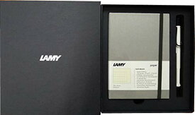 新入学 お祝い プレゼント LAMY ラミー ペンペーバーギフトセット サファリ 油性ボールペン ホワイト ブラッククリップ/ノート Hブラック ギフトボックス入り L219WTRB