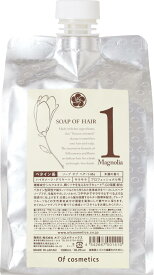 自然なツヤ なめらかな髪へ ソープオブヘア 1-Ma 1,000ml マグノリア(木蓮)の香り Ofcosmetics(オブ コスメティックス) 美容室専売 高保湿