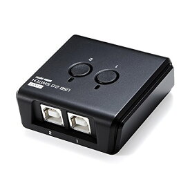 サンワダイレクト USB切替器 手動 PC2：USB1 USBハブ機能付 プリンタ 外付けHDD キーボード マウス 対応 400-SW020
