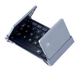 スリーイー Bluetooth3.0 キーボード 3つ折りタイプ 英語配列 64キー ケース付属 ブラック 3E Bluetooth Keyboard NEO ネオ 3E-BKY8-BK