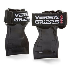 Versa Gripps PRO パワーグリップ 筋力トレーニング リストラップ made in the USA (Black/黒, XS:12.5-15.5cm)