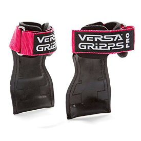 Versa Gripps PRO パワーグリップ 筋力トレーニング リストラップ made in the USA (Pink/ピンク, SM:15.6-18.0cm)