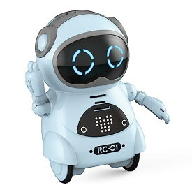 ユーキャンロボット(Youcan Robot) ポケットロボット 簡単 英語 会話 おしゃべり おもちゃ 知育玩具 コミュニケーションロボット 誕生日プレゼント 子供 男の子 日本語パッケージと説明書 (ブルー)