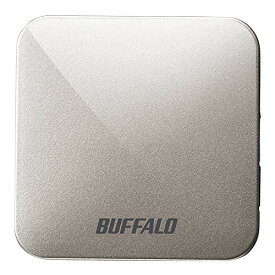 BUFFALO 無線LAN親機 11ac/n/a/g/b 433/150Mbps トラベルルーター アッシュシルバー WMR-433W2-AS iPhone13メーカー動作確認済み