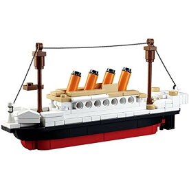SuSenGo 組み立てブロック タイタニックシップボート 3Dモデル 知育ギフト 子供用 194ピース