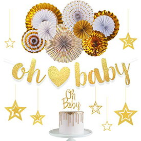 ベビーシャワー 飾り付け 金色 女の子 男の子 出産お祝い パーティー バースデー デコレーション
