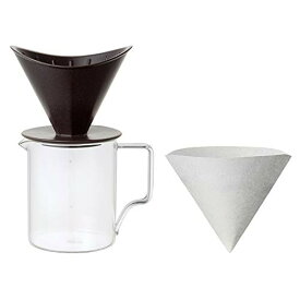 KINTO (キントー) OCT ブリューワージャグセット 4cups ブラック 目盛付き コーヒー 食洗機使用可 28904
