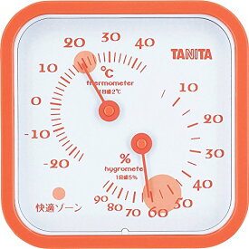タニタ 温湿度計 温度 湿度 アナログ 壁掛け 卓上 マグネット オレンジ TT-557 OR