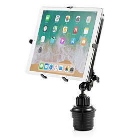サンワダイレクト iPad タブレット 車載ホルダー カップホルダー/ドリンクホルダー設置 9.7 13インチ対応 100-LATAB007