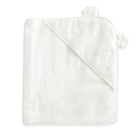 白雲(HACOON) Hooded Towel おくるみ (フード付) ホワイト