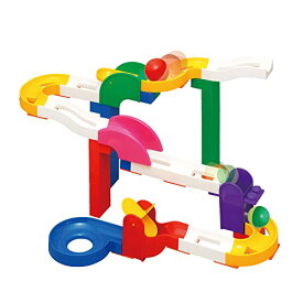 トイローヤル コロコロコースター(L) ギミックパーツ付き ( ブロック遊び / コロコロ遊び ) 知育玩具 大きなパーツ ボールコースター おもちゃ ブロック 組み立て