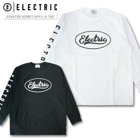 UVカット ロンT 涼しい ストレッチ ELECTRIC エレクトリック SCRIPT DRY L/S TEE E24ST28 長袖 ドライ 吸湿速乾 接触冷感 防蚊加工 バス釣り バスフィッシング 海水浴 デプス 釣り