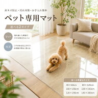 ペット用保護マット 透明マット フロアマット ペットマット 犬 猫 床保護マット 防水 滑り止め クッショ…