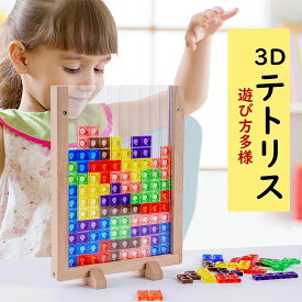 3D テトリス 積み木 知育玩具 パズルセット 組み立て おもちゃ プレゼント 知育玩具 早期開発 教育おもちゃ ギフト 誕生日 贈り物 クリ