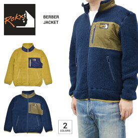 【割引クーポン配布中】 ROKX ロックス ジャケット BERBER JACKET フリースジャケット ボアジャケット バーバージャケット メンズ M-XL RXMF194073 【バーゲン】