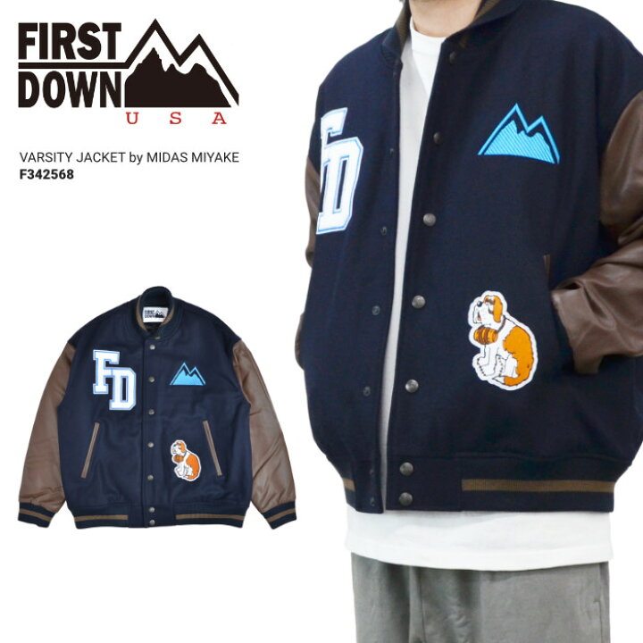 楽天市場】FIRST DOWN USA ファーストダウン ジャケット VIRSITY 