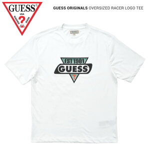 GUESS �Q�X T�V���c GO SS OVRSZD RACER LOGO TEE ���� �J�b�g�\�[ �g�b�v�X �����Y S-XL �z���C�g M0GI95K9XF0 �y�P�i�w���̏ꍇ�̓��[���֔����z�y�o�[�Q���z