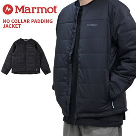 【割引クーポン配布中】 MARMOT マーモット ジャケット NO COLLAR PADDING JACKET ノーカラーパディング ジャケット 中綿ジャケット アウター ブルゾン メンズ M-XL ブラック TSFMO203