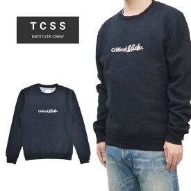 【割引クーポン配布中】 TCSS ティーシーエスエス スウェット INSTITUTE CREW フリース クルーネック トレーナー メンズ S-XL ブラック FC2152