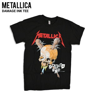 METALLICA(���^���J) DAMAGE INK TEE T�V���c ���� �o���hT�V���c ���b�NT�V���c BAND TEE �����Y ���f�B�[�X �y�P�i�w���̏ꍇ�̓��[���֔����z